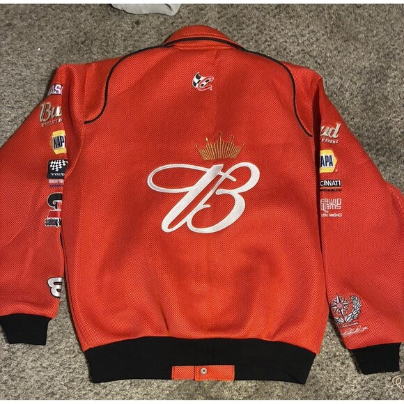 NASCAR Dale Earnhardt Jr Budweiser Jeff Hamilton Performance Jacket-Size M - Picture 3 of 11